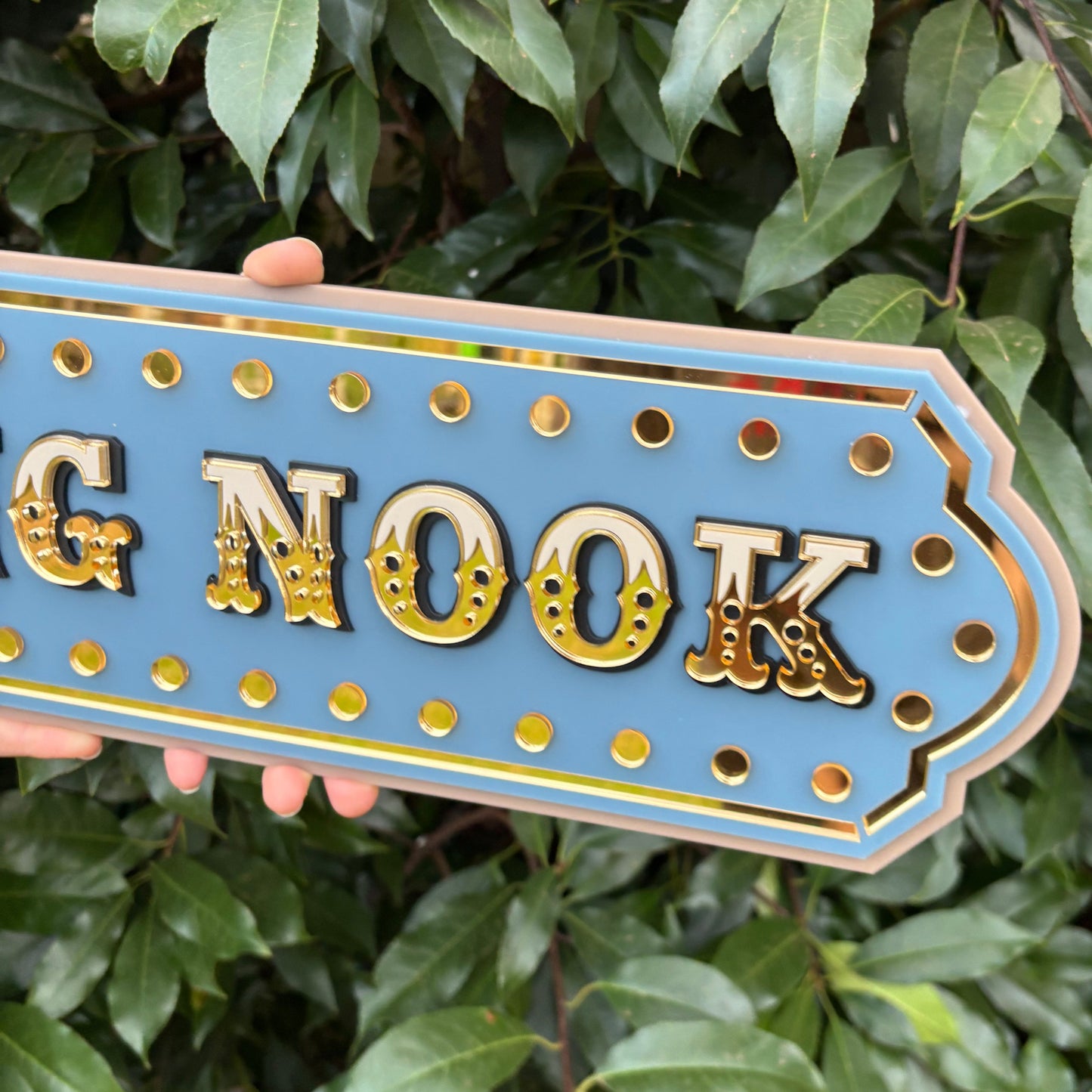 Kids Reading Nook Wall Decor | Statement Library Wall Sign | Unique Playroom or Bedroom Wall Art | Layered Acrylic