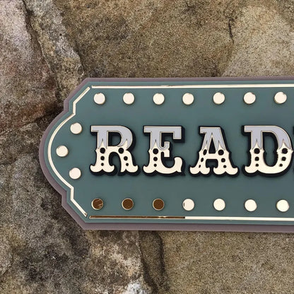 Reading Nook Decor Sign | Kids Reading Corner Wall Art | Library Wall Sign for Playroom, Nursery or Classroom | Layered Acrylic