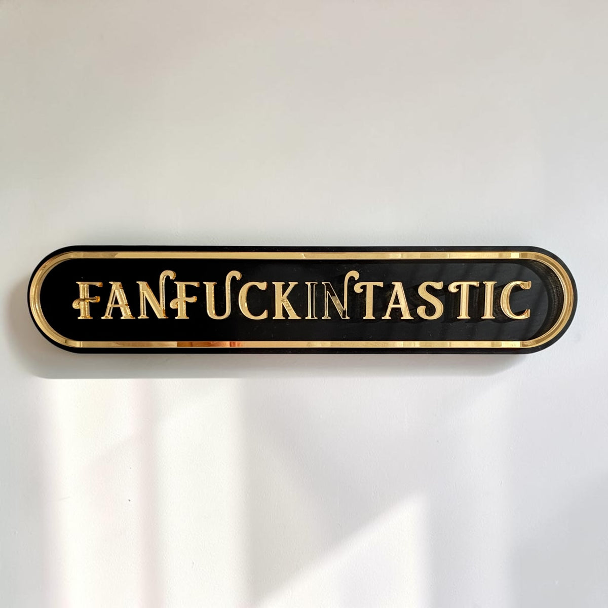 Fanfuckintastic Acrylic Wall Sign | Funny Statement Wall Decor